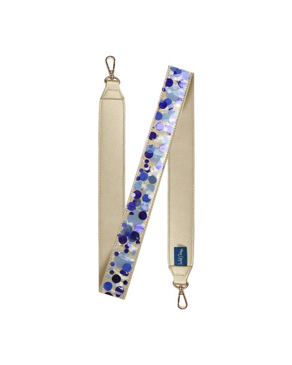 NEW PACKED PARTY unisex confetti detachable purse strap in true blue